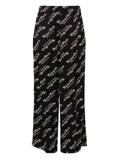 Shop Kenzo By Verdy Allover Logo Pants In Black