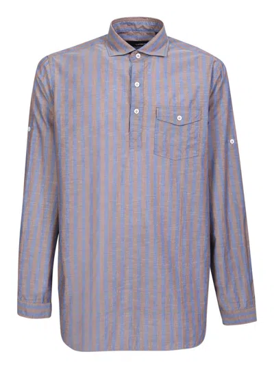 Shop Lardini Shirts In Brown