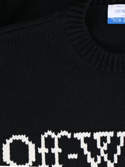 Shop Off-white Black Cotton Knitwear