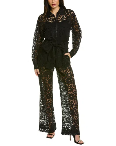 Shop Valentino Lace Jumpsuit In Black