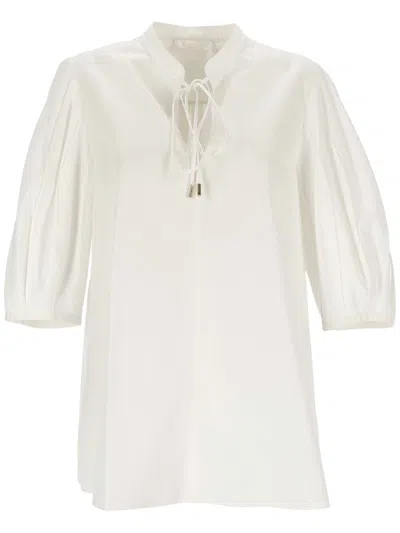 Shop Chloé Chloè Woman Buttercream Top C24 Sht18141