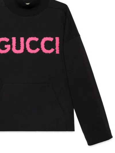 Shop Gucci Woman Black Sweater 776844