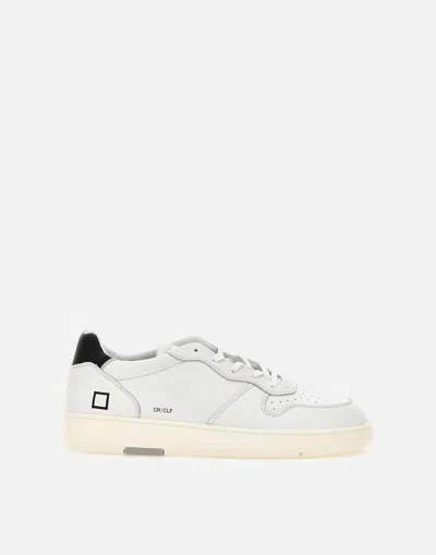 Date D. A.t. E. Man Sneakers White Size 7 Soft Leather In White