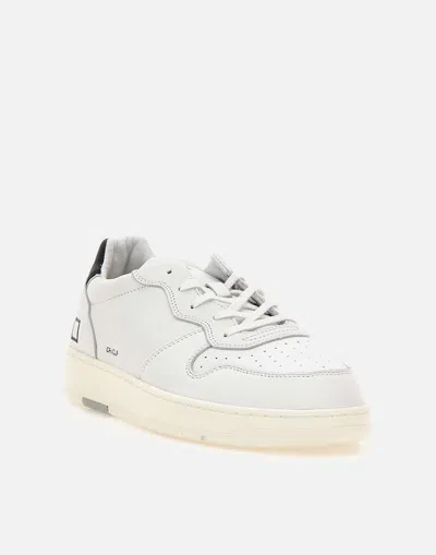 Date D. A.t. E. Man Sneakers White Size 7 Soft Leather In White