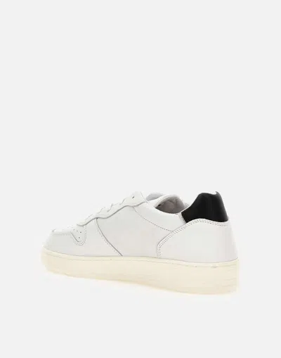 Date D. A.t. E. Man Sneakers White Size 7 Soft Leather In White