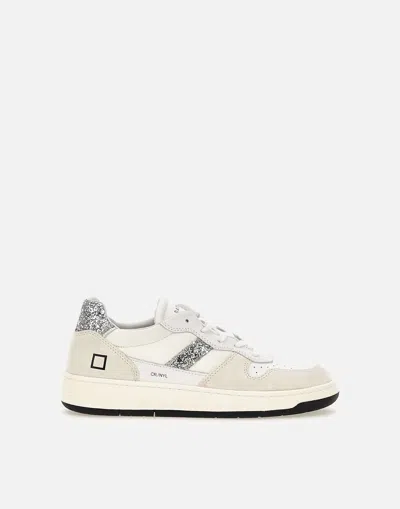 Shop Date D.a.t.e. White Court 2.0 Leather Sneakers