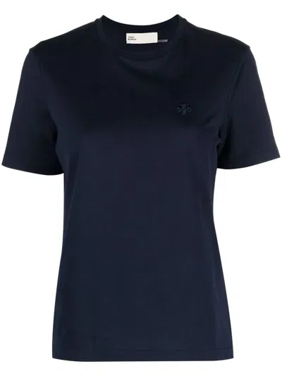 Shop Tory Burch Tory Navy T Shirt And Polo 151125 Woman's Clothing
