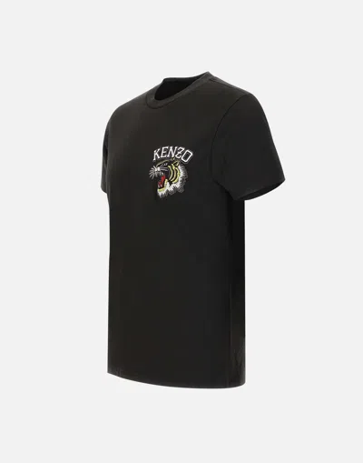 Shop Kenzo Paris Tiger Varsity Men's Black Cotton T Shirt