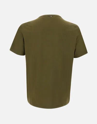 Shop Herno Superfine Cotton T Shirt In Military Green