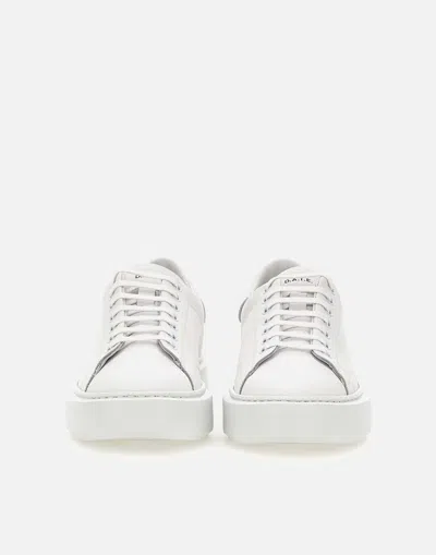 Shop Date D.a.t.e. Sfera Laminated Leather Sneakers White/silver