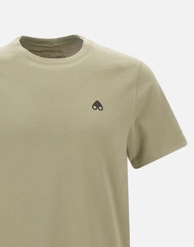 Shop Moose Knuckles Satellite Sage Green Cotton T Shirt
