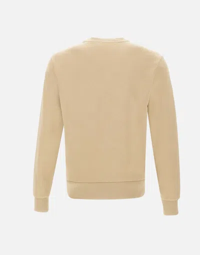 Shop Polo Ralph Lauren Sand Classics Cotton Sweatshirt For Men In Beige