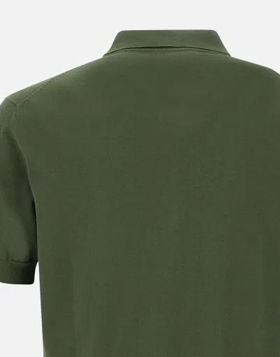 Shop K-way K Way Pleyne Green Cotton Polo Shirt