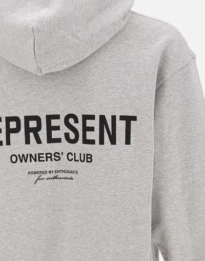 Shop Represent Owners Club Men's Grey Hooded Sweatshirt