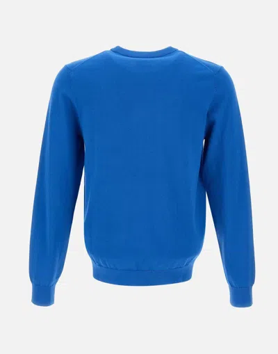 Shop Paul Smith Organic Cotton Blue Sweater