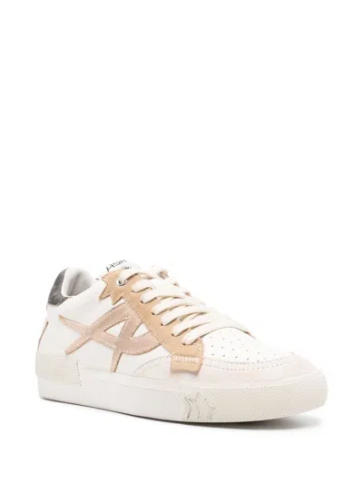 Ash Logo Patch Low In Beige/wht/biscotti