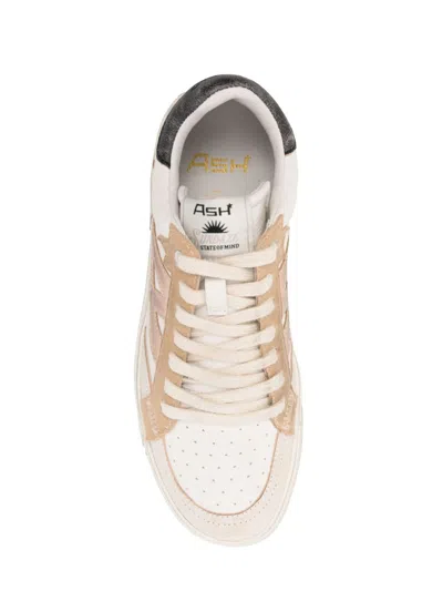 Ash Logo Patch Low In Beige/wht/biscotti