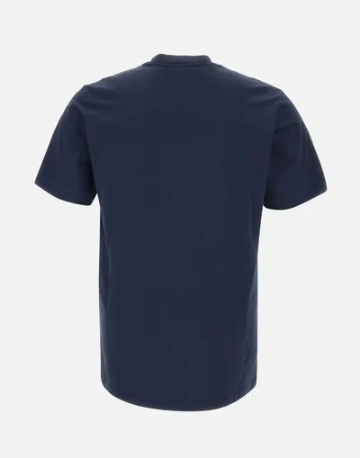 Shop Marni Midnight Blue Floral Logo T Shirt