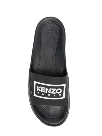 Kenzo Boke Flower 2.0 Pool Slides In Black