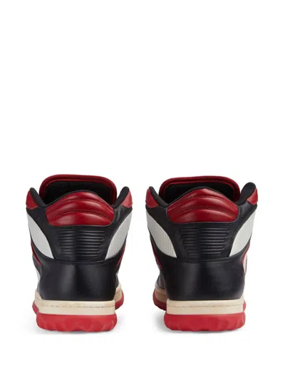 Shop Gucci Man Bla/of.wh/h.red Sneaker 762060