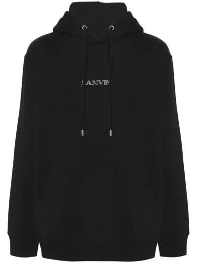 Shop Lanvin Ruho0009 Man's Black Sweater
