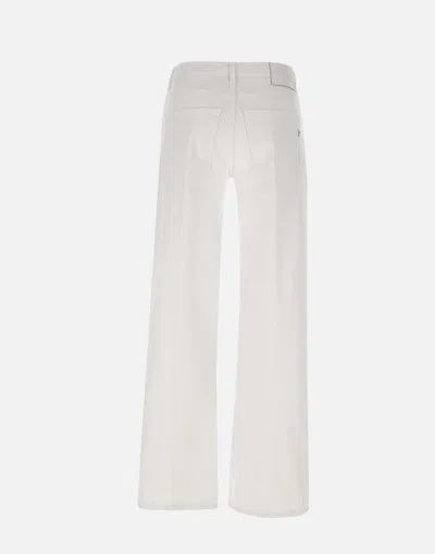 Shop Dondup Jacklyn White Cotton Jeans From Italy