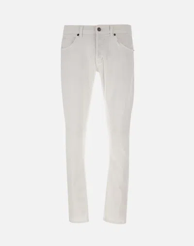 Shop Dondup George White Skinny Fit Jeans