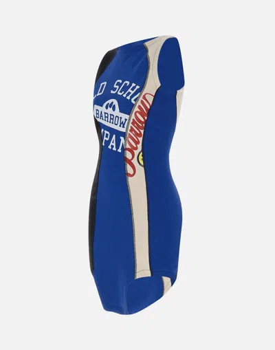 Barrow Patchwork Mini Dress In Blue