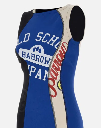 Barrow Patchwork Mini Dress In Blue