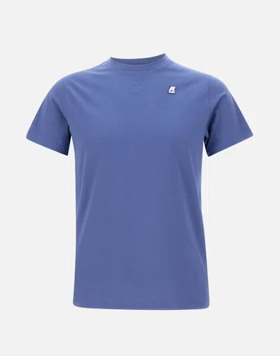 K-way T-shirt  Men Color Blue 1 In Yellow-blue