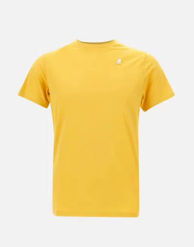 K-way T-shirt  Men Color Blue 1 In Yellow-blue