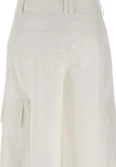 Shop Iceberg Cotton Poplin White Summer Shorts