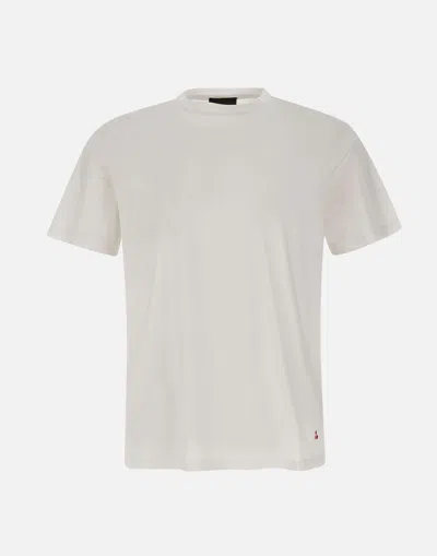Shop Peuterey Cleats Mer White Cotton T Shirt Crew Neck