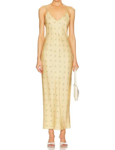 Shop Frame V-neck Cami Dress In Golden Floral