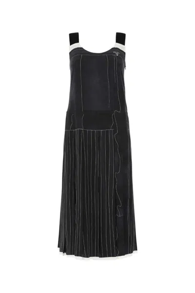 Prada Printed Silk Dress In Printed