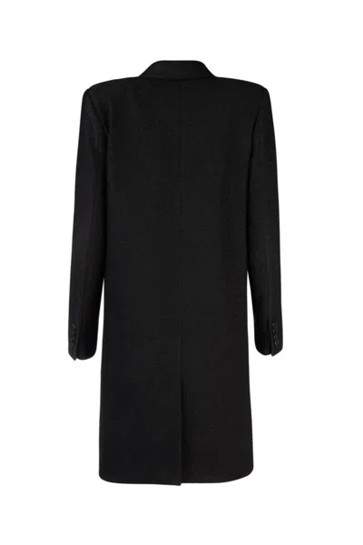 Shop Saint Laurent Coats In 1000