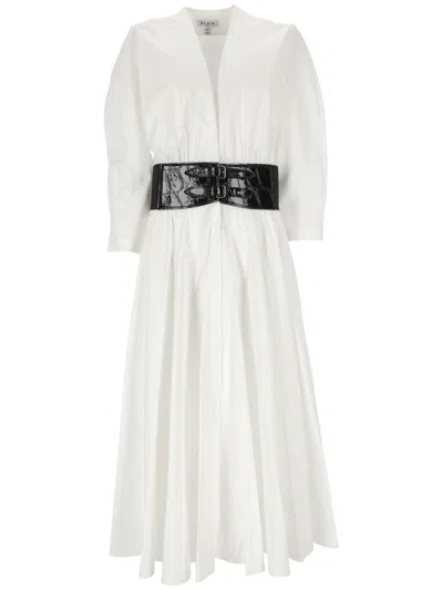 Shop Alaïa Alaia Woman White Dress Alaia Aa9 R12615 T001