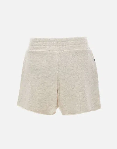 Shop Autry Cotton Shorts Grey Elasticated Waist