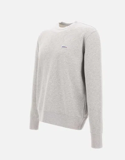 Shop Autry Main Man Apparel Grey Cotton Sweatshirt