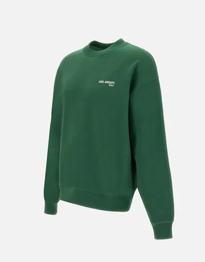 Shop Axel Arigato Bottle Green Spade Cotton Sweatshirt