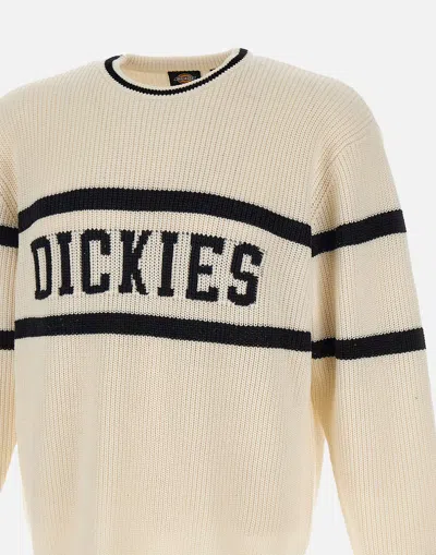 Shop Dickies White Cotton Crew Neck Sweater