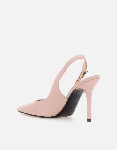 Shop Fabi Baron Pink Leather Pointed Toe Sandals