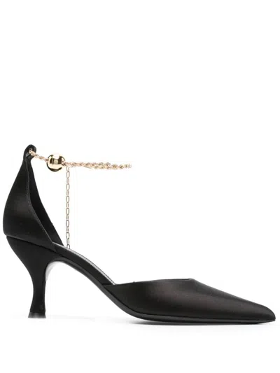 Shop Ferragamo 01 H464 Woman Black Heeled Sandal