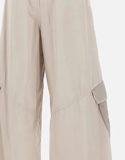 Shop Iceberg Beige Cargo Trousers With Oversized Fit