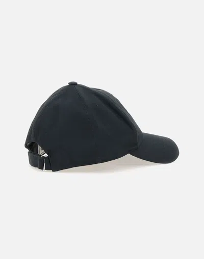 Shop Iceberg Black Cotton Baseball Hat With Logo Embroidery