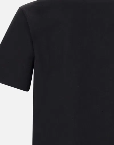Shop Iceberg Black Cotton T Shirt With Cartoon Logo