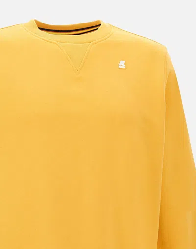 Shop K-way K Way Baptiste Ochre Yellow Sweatshirt