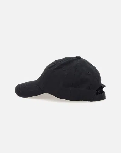Shop Kenzo Paris Black Cotton Baseball Hat With Tiger Design