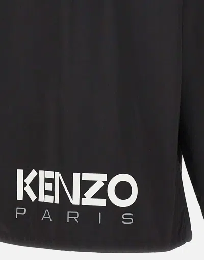 Shop Kenzo Paris Bicolor Kb Windbrea Men's Black Windbreaker