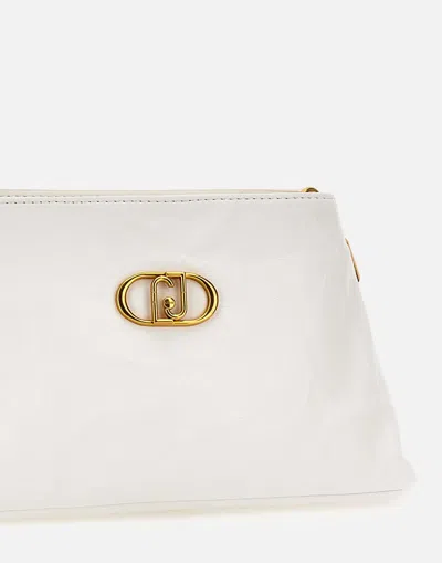 Shop Liu •jo Liu Jo White Eco Leather Alaqua Clutch Bag